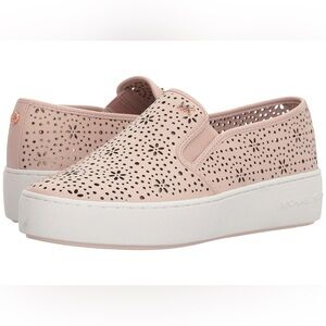 Michael Kors Blush Perforated Slip-On Sneakers Size 8.5/9